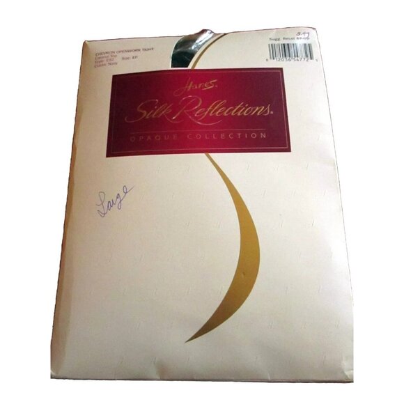 Hanes Silk Reflections OPAQUE Collection Control Top CLASSIC Navy Sz EF #E92 - Picture 1 of 3